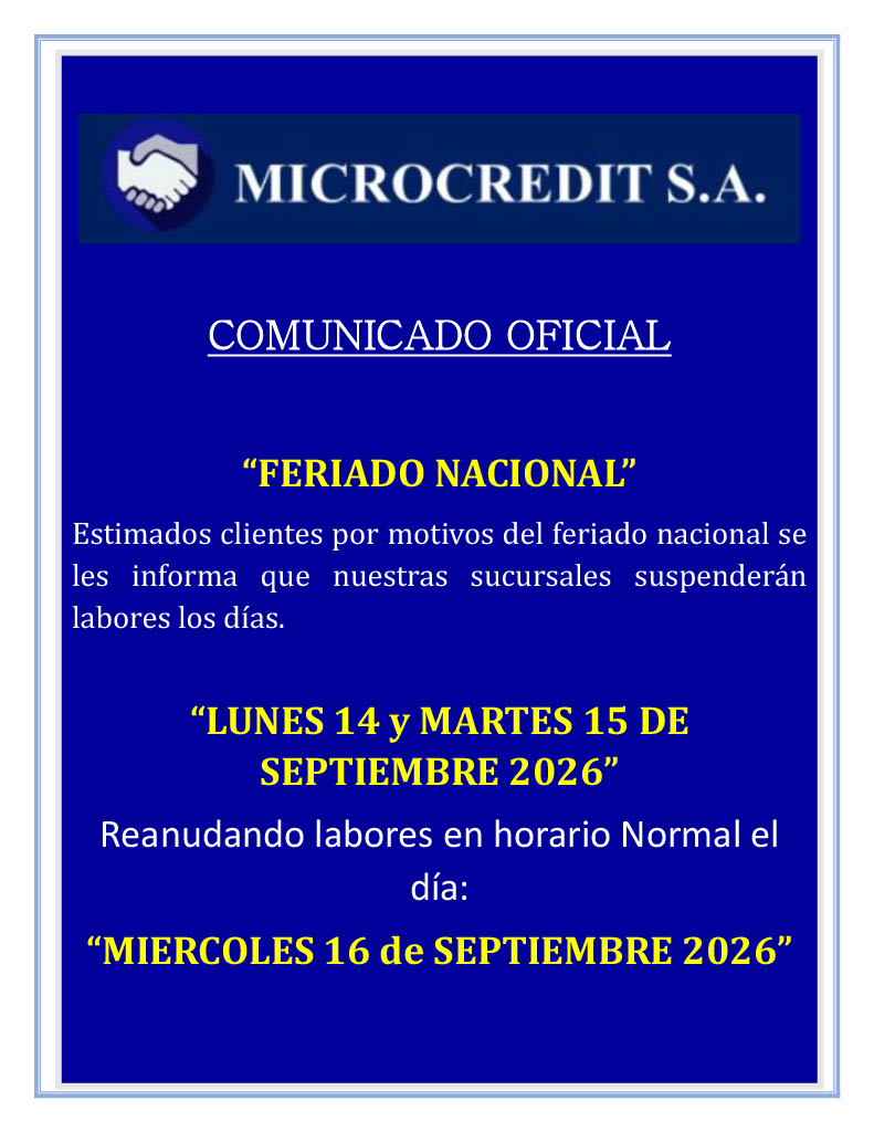 Comunicado oficial septiembre 2026